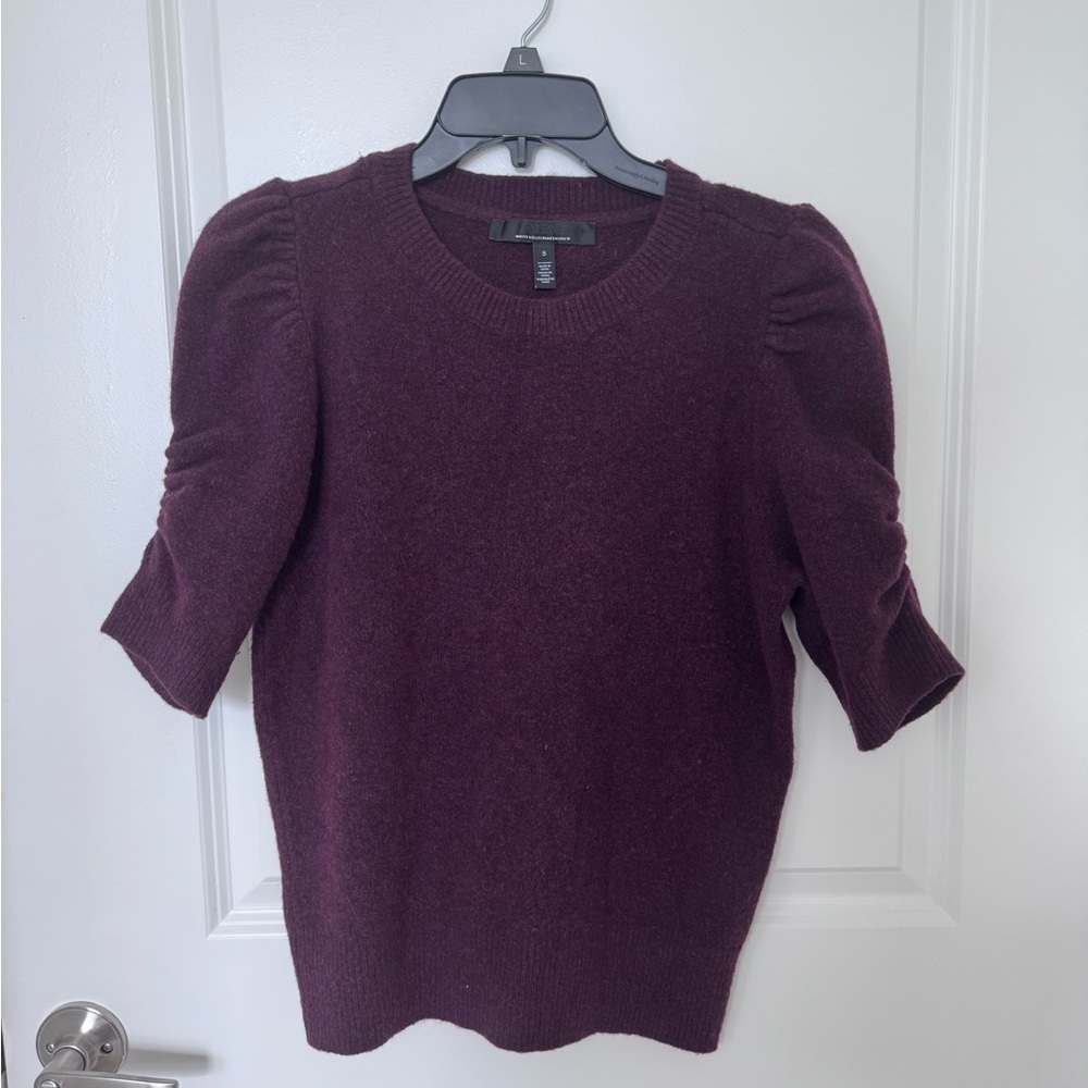 White House Black Market Plum Knit Sweater